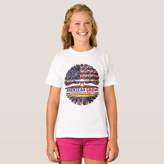 Venezuela Venezolaanse Verenigde Staten Verenigde  T-shirt (Voorkant volledig)
