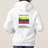 Venezuela Venezolaanse vlag blauw gepersonaliseerd Hoodie (Achterkant)