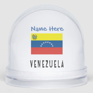 Venezuela Venezolaanse vlag blauw gepersonaliseerd Sneeuwbol