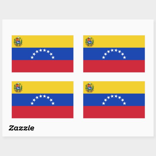 Venezuela/Venezolaanse vlag Rechthoekige Sticker (Vel)