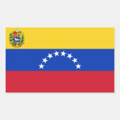 Venezuela/Venezolaanse vlag Rechthoekige Sticker (Voorkant)