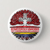 Venezuela Venezolanisch Schweizer Schweiz Baum Ronde Button 5,7 Cm (Voorkant)