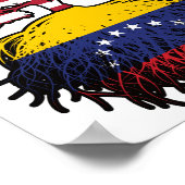 Venezuela Venezuela American USA Tree Roots Flag Poster (Hoek)