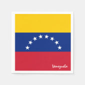 Venezuela & Venezuela Vlag partij mode / sport Servet (Voorkant)