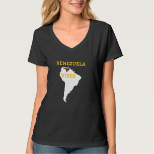 Venezuela vibes trotse Venezolaanse vlag Hispanic T-shirt