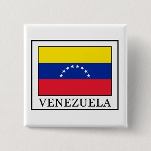Venezuela Vierkante Button 5,1 Cm