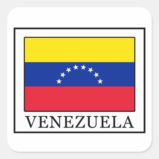 Venezuela Vierkante Sticker (Voorkant)