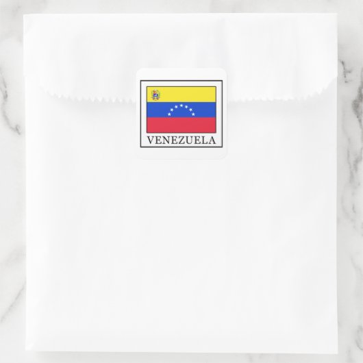 Venezuela Vierkante Sticker (Tas)