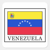 Venezuela Vierkante Sticker (Voorkant)