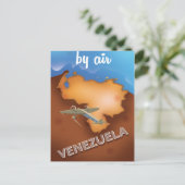 Venezuela vintage reisposter briefkaart (Staand voorkant)