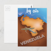 Venezuela vintage reisposter briefkaart (Voorkant / Achterkant)