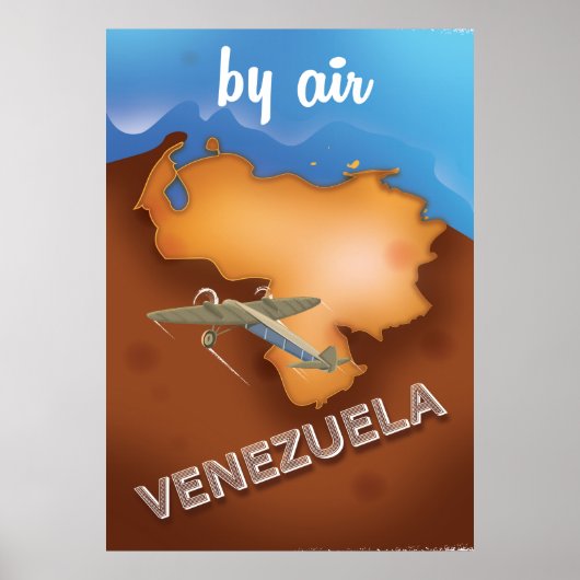 Venezuela vintage reisposter poster (Voorkant)