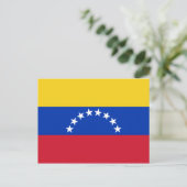 venezuela vlag briefkaart (Staand voorkant)