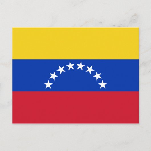 venezuela vlag briefkaart (Voorkant)