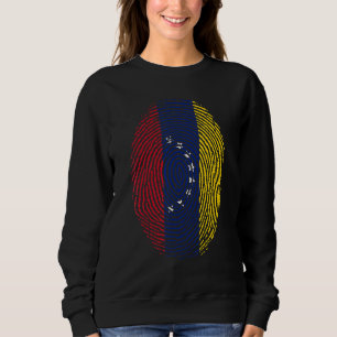 Venezuela Vlag DNA-vingerafdruk Mannen Vrouwen Kin Trui