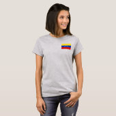Venezuela Vlag en Kaart dk T-Shirt (Voorkant volledig)