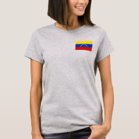 Venezuela Vlag en Kaart dk T-Shirt