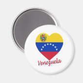 Venezuela Vlag hart Magneet (Voorkant / Achterkant)