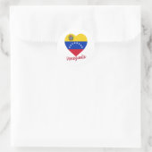 Venezuela Vlag hart Ronde Sticker (Tas)
