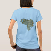 Venezuela Vlag + Kaart + Tekst T-shirt (Achterkant)