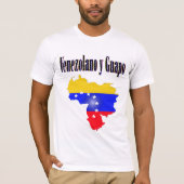 Venezuela vlag met tekst Venezolano y guapo T-shirt (Voorkant)