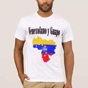 Venezuela vlag met tekst Venezolano y guapo T-shirt