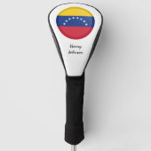Venezuela Vlag & Monogrammed Golfclubs Hoesjes Golfheadcover (Voorkant)