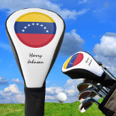 Venezuela Vlag & Monogrammed Golfclubs Hoesjes Golfheadcover