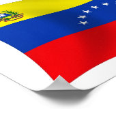 Venezuela Vlag Poster Print (Hoek)