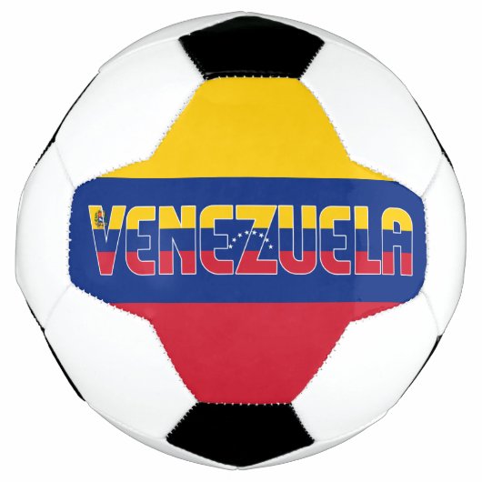 Venezuela Vlag Schattig Patriottisch Voetbal (Voorkant)