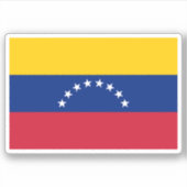 Venezuela vlag vinyl stickers (Voorkant)