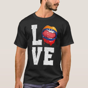 Venezuela Vlag Voetbal Fan Love Venezolaans T-shirt