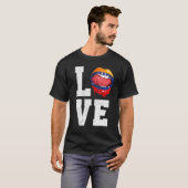 Venezuela Vlag Voetbal Fan Love Venezolaans T-shirt (Voorkant volledig)