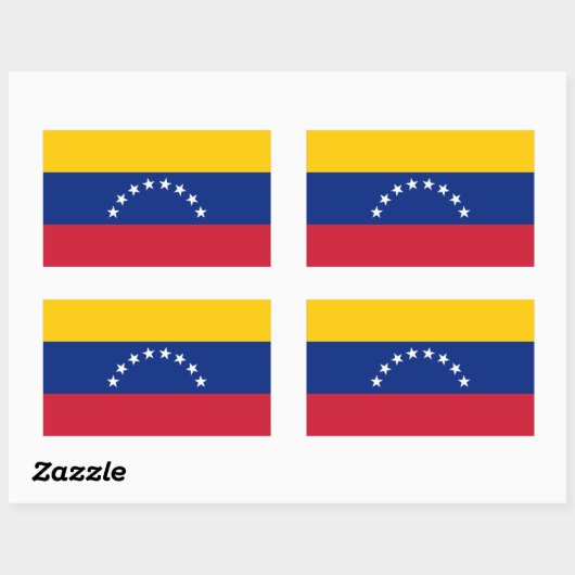 Venezuela vlagstickers rechthoekige sticker (Vel)