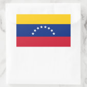 Venezuela vlagstickers rechthoekige sticker (Tas)