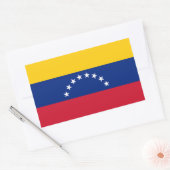 Venezuela vlagstickers rechthoekige sticker (Envelop)