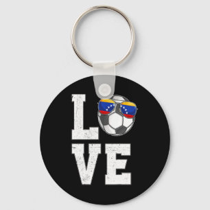 Venezuela Voetbal Liefde Venezolaanse Fan Vlag T-s Sleutelhanger