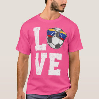 Venezuela Voetbal Liefde Venezolaanse Fan Vlag T-shirt