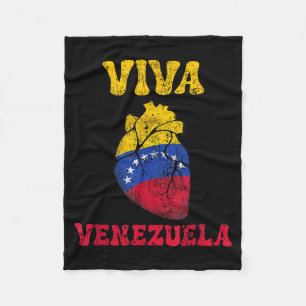 Venezuela Vrij 2026 Venezuela Hart Vlag Fleece Deken