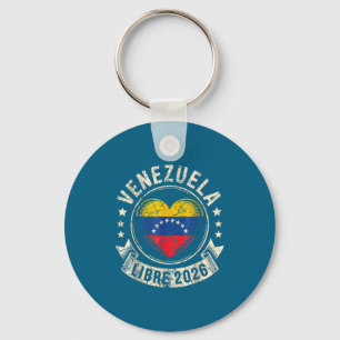 Venezuela Vrij 2026 Venezuela Hart Vlag Sleutelhanger