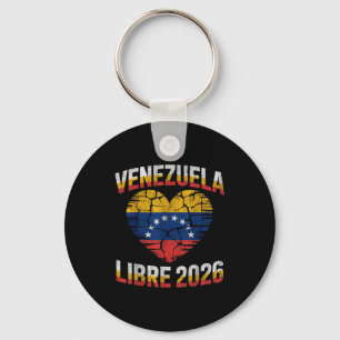 Venezuela Vrij 2026 Venezuela Hart Vlag  Sleutelhanger