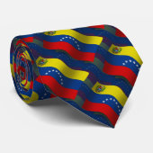 Venezuela Waving Flag Stropdas (Opgerold)