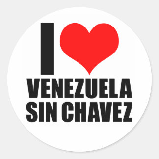 Venezuela Zonde Chaves Ronde Sticker