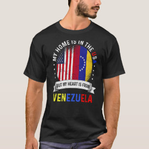 venezuelan American Patriot Heart komt uit venezue T-shirt