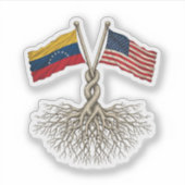 Venezuelan-American Sticker (Voorkant)