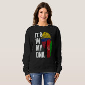 Venezuelan And Afghan Mix Dna Flag Heritage Trui (Voorkant volledig)
