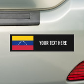 Venezuelan flag custom bumper sticker for car (Op auto)