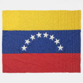 Venezuelan flag embroidery style design fleece deken (Voorkant (Horizontaal))