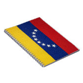 Venezuelan flag embroidery style design notitieboek (Rechterzijde)