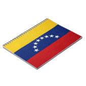 Venezuelan flag embroidery style design notitieboek (Linkerzijde)